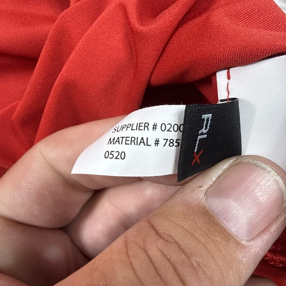 Ralph Lauren RLX Polo Red Size XL Moisture‎ Wicking Polyester